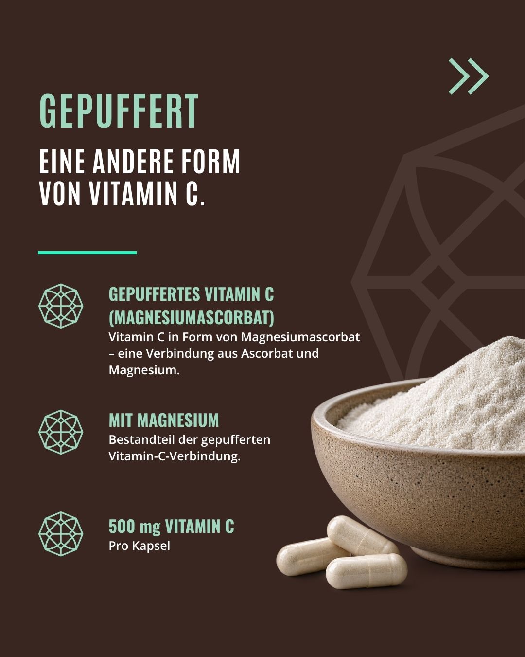 ESSENTIALS – Gepuffertes Vitamin C + Magnesium