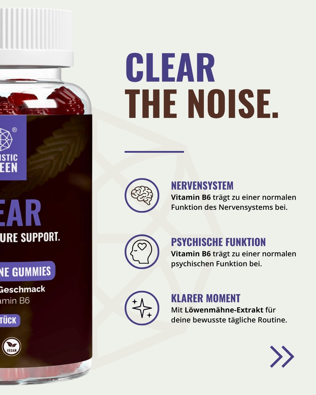 CLEAR – Löwenmähne Gummies