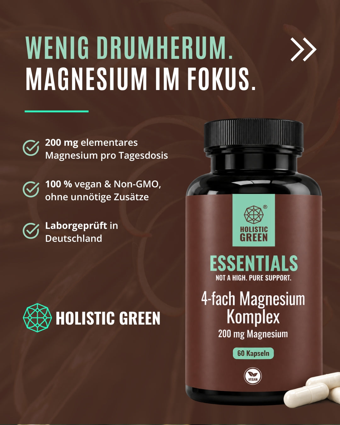 ESSENTIALS – Magnesium 4fach Komplex